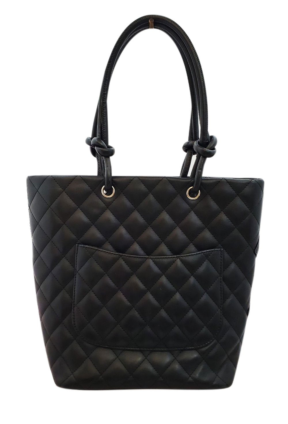 シャネル CHANEL ラムスキン カンボンライン ミディアムトート A25167
