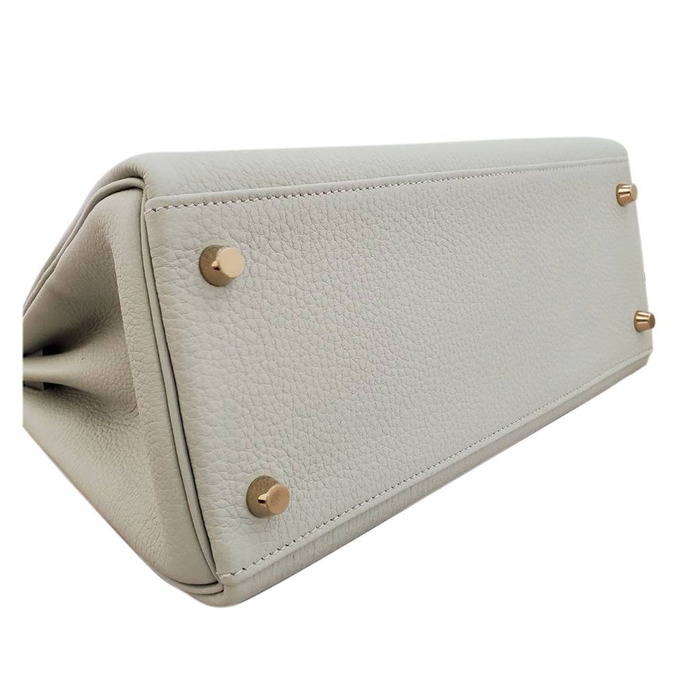 エルメス HERMES ケリー28 トゴ グリネヴェ B刻印 G金具