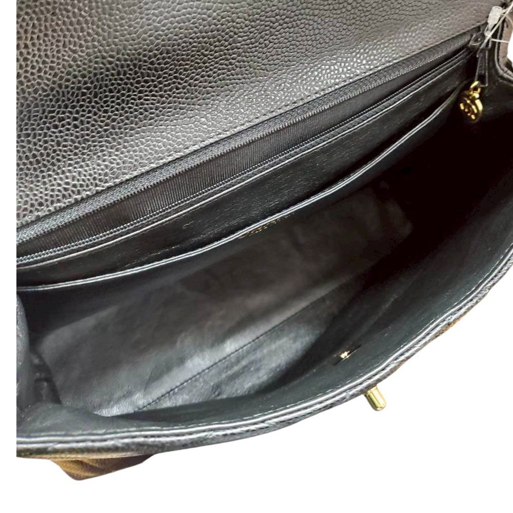 シャネル CHANEL キャビアスキン マトラッセ ハンドバッグ A12397