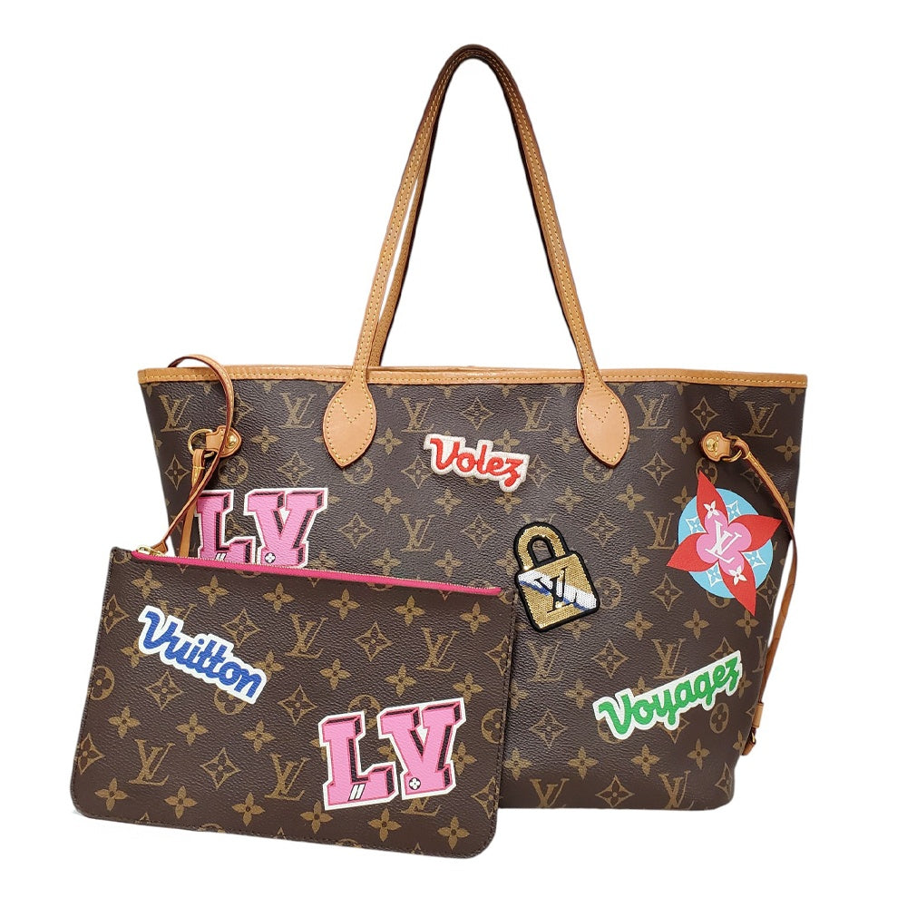 ルイヴィトン LOUIS VUITTON モノグラム ネヴァーフルMM パッチーズ 