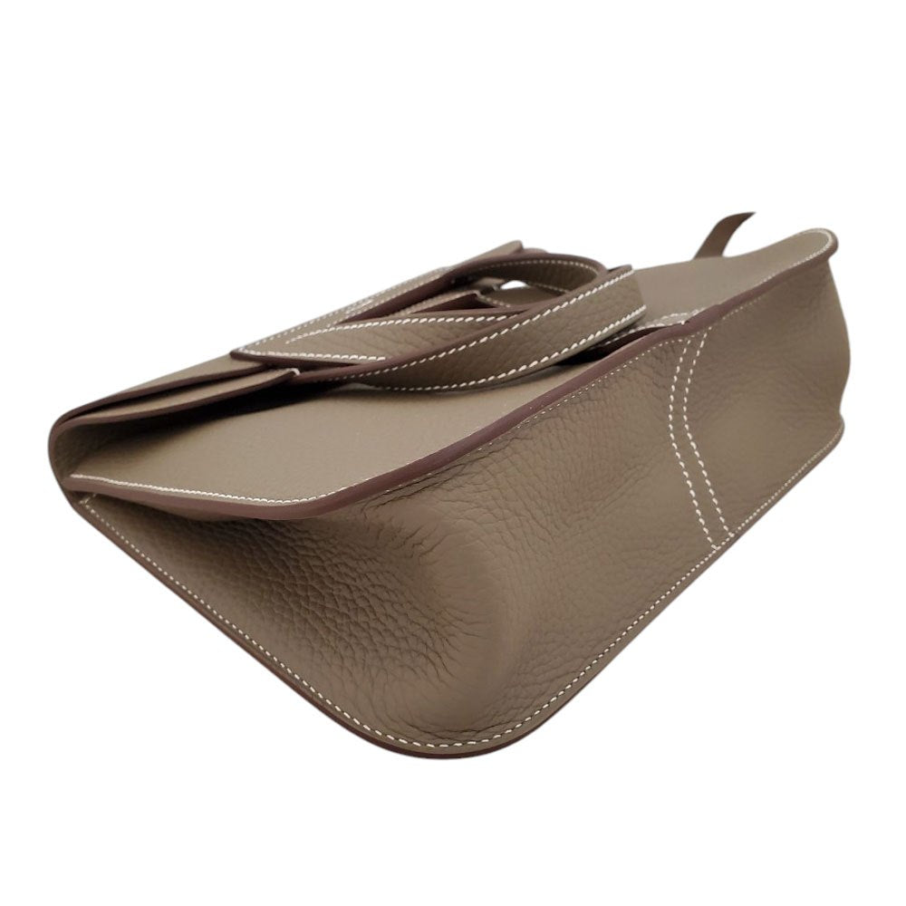 Hermes HERMES Arzan 25 Taurillon Etoupe W stamp G hardware