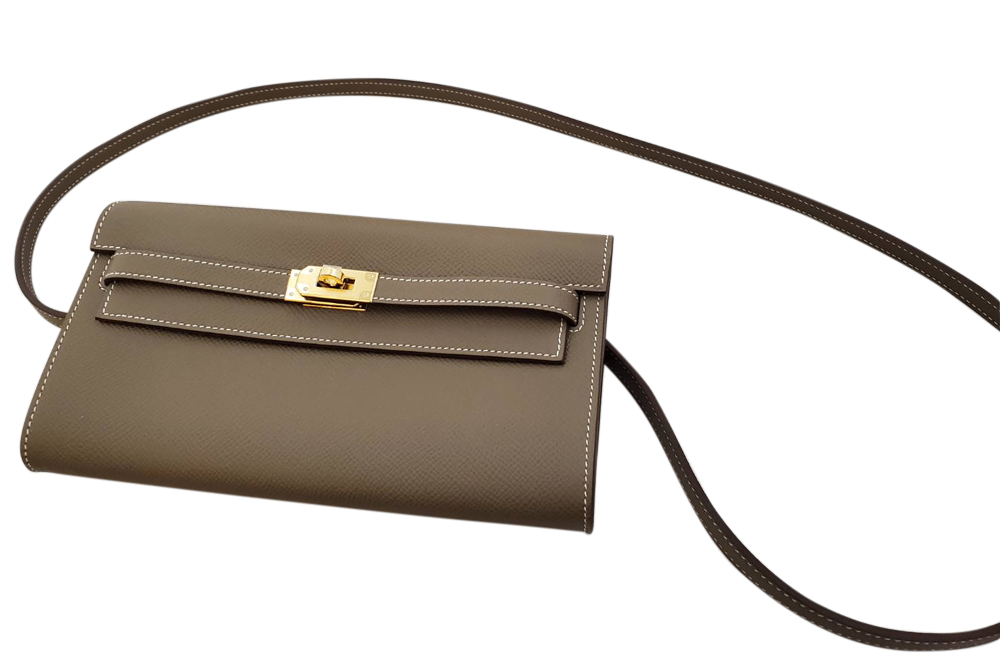 エルメス ケリーロングウォレット エトゥープ/G金具 エルメス ケリーロングウォレット エトゥープ/G金具 (HERMES/長