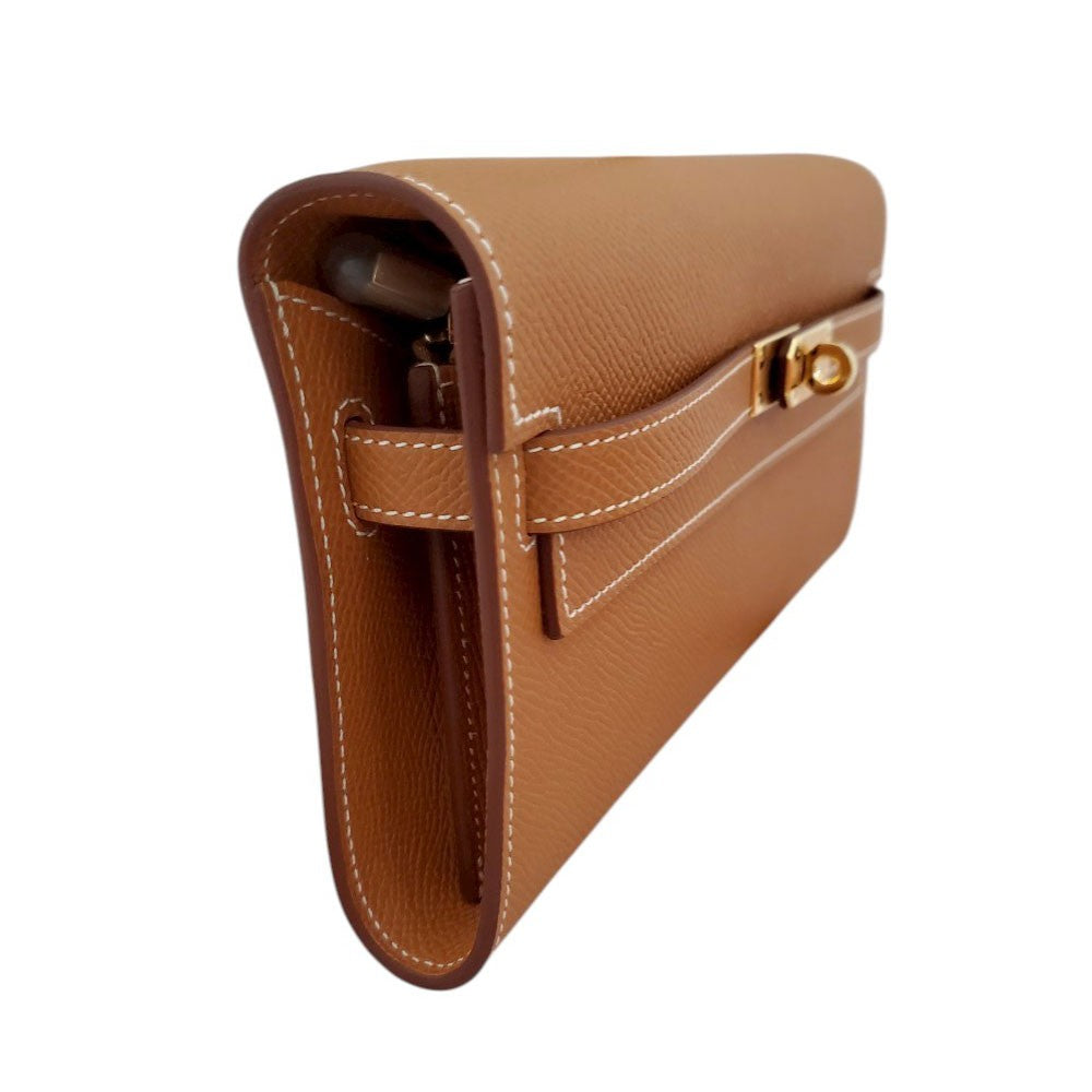 エルメス HERMES ケリートゥーゴー ショルダーウォレット エプソン ゴールド G金具 W刻印