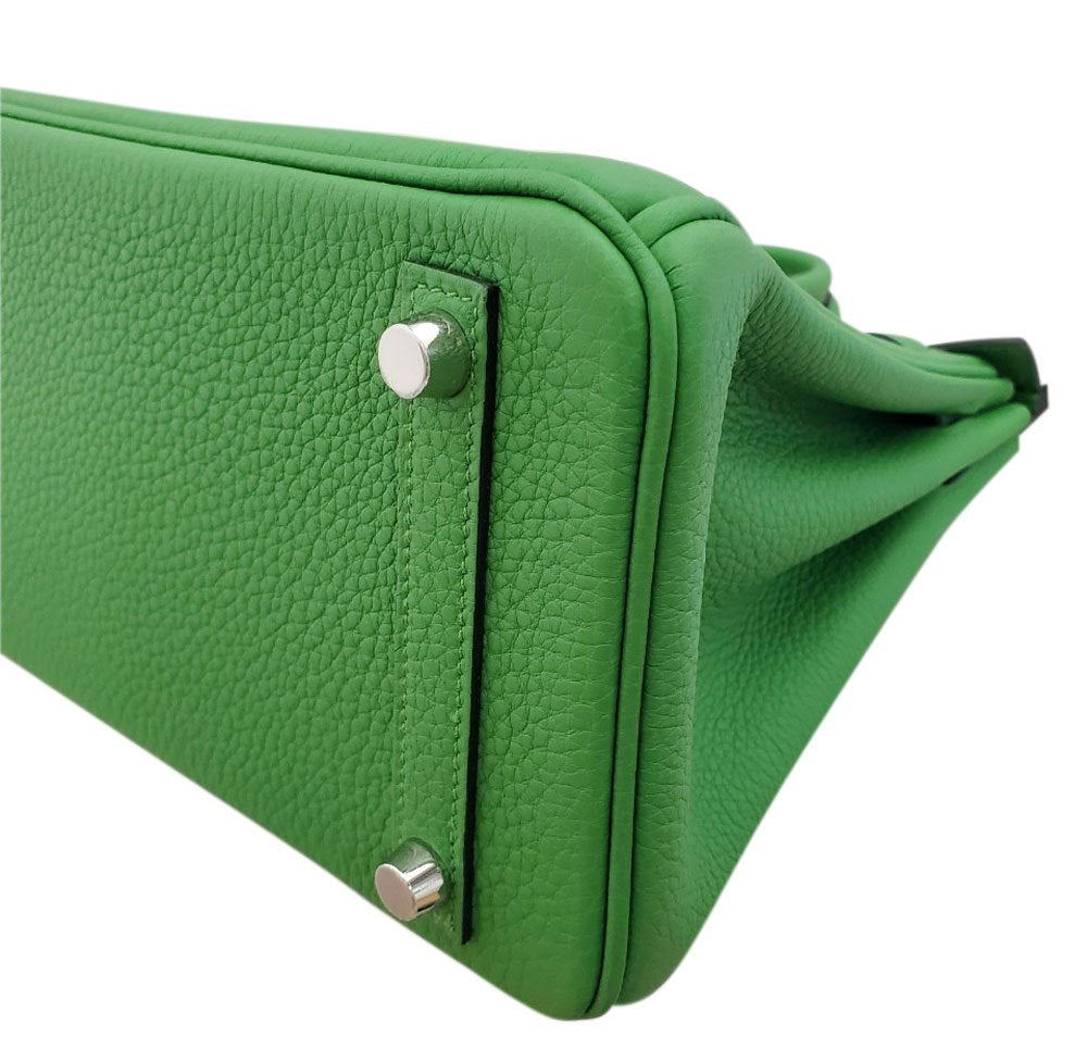 Hermes Birkin 25 Togo Vert Yucca B stamped SV hardware