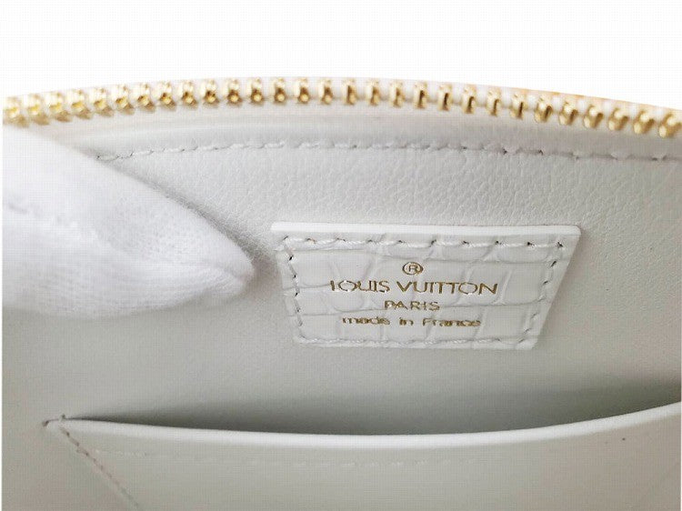 ルイヴィトン LOUIS VUITTON アルマBB エキゾチッククロコ N94106 ホワイト