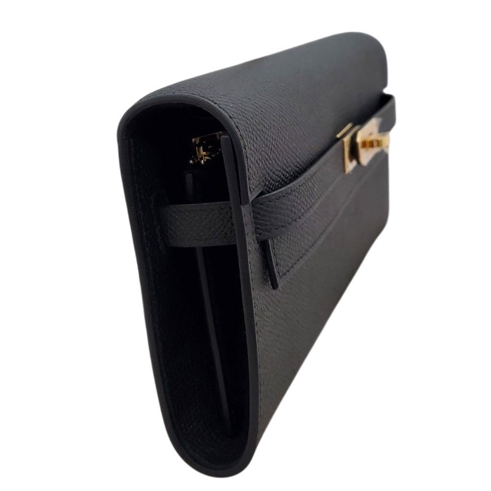 エルメス HERMES ケリートゥーゴー ショルダーウォレット エプソン ノワール W刻印 G金具