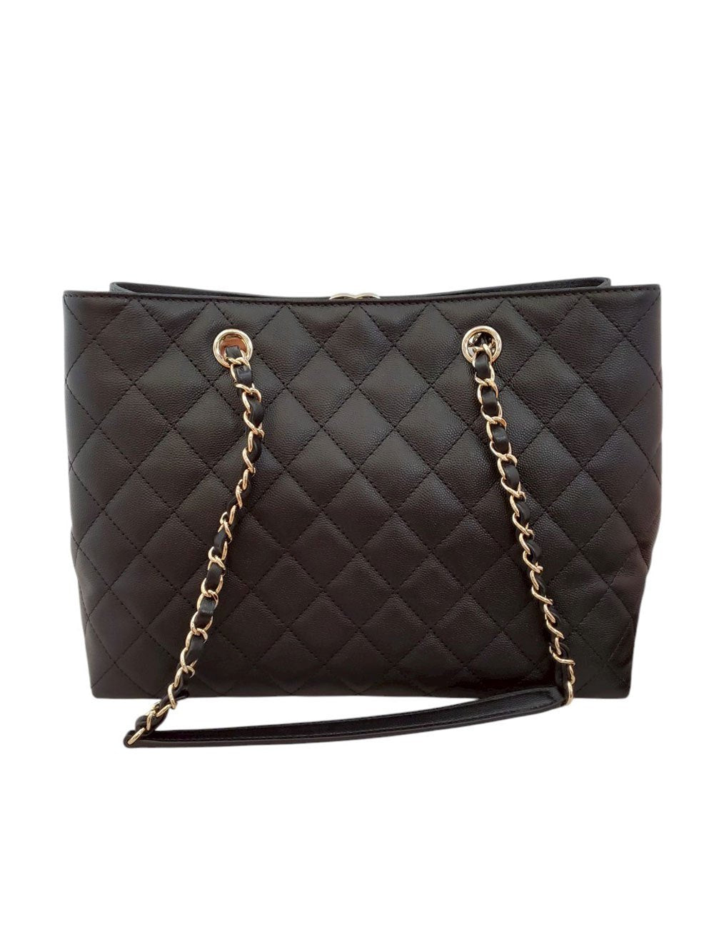 シャネル CHANEL AS3953 ブラック キャビアスキン チェーントートショルダーバッグ