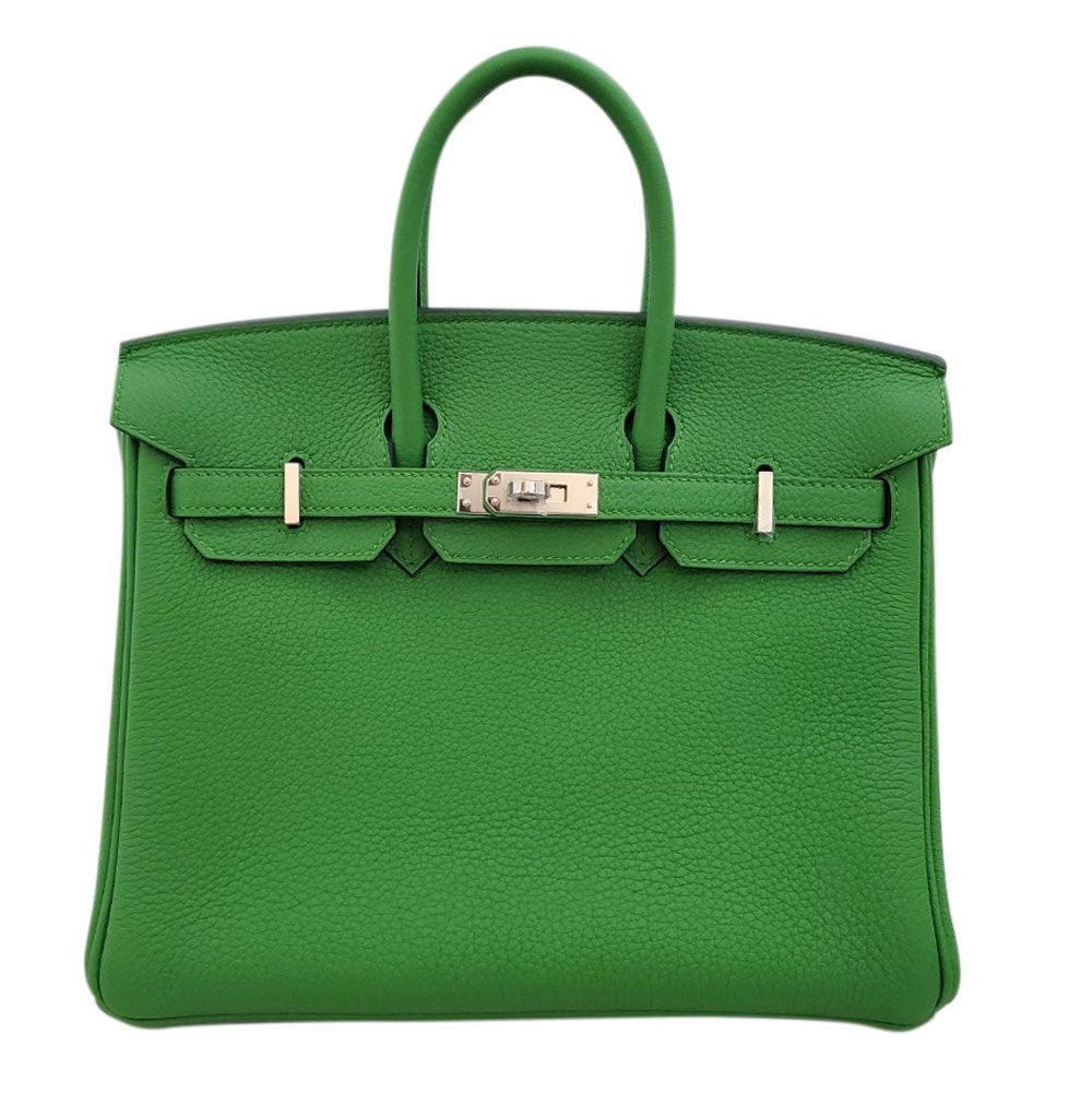 Hermes Birkin 25 Togo Vert Yucca B stamped SV hardware