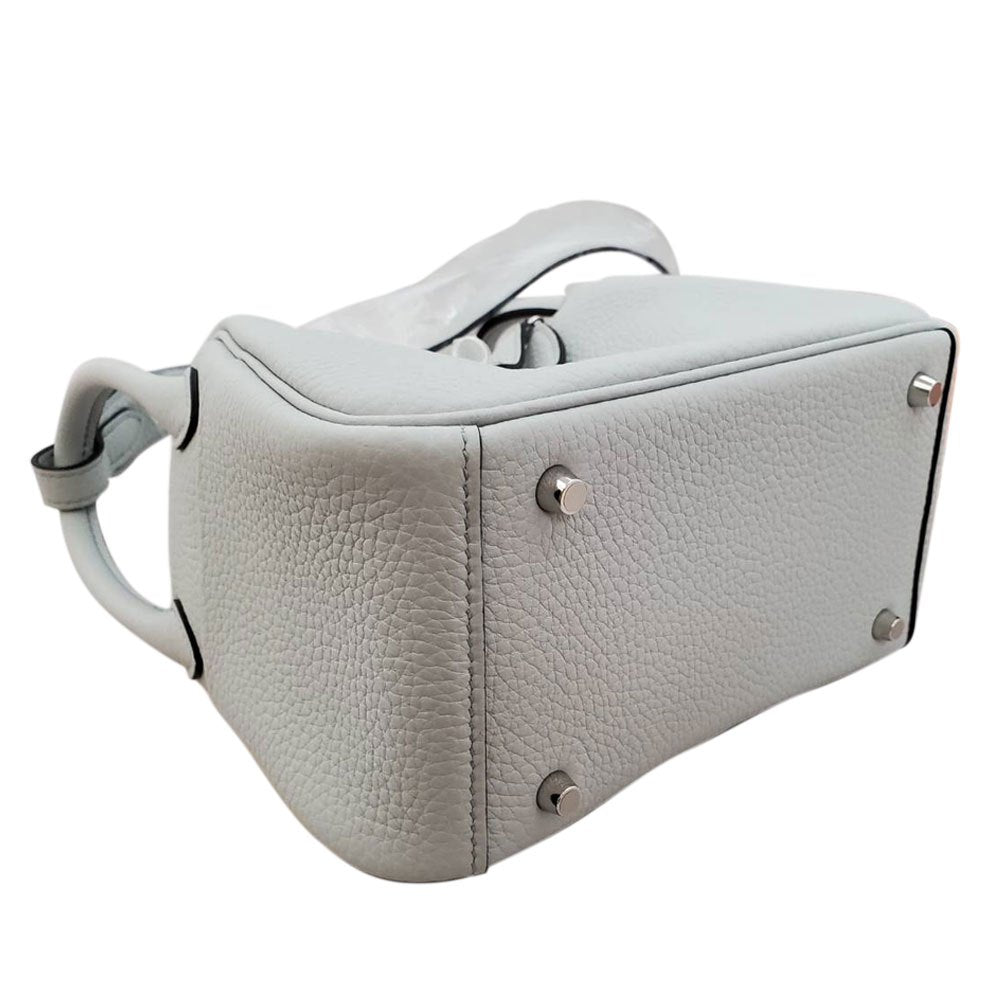 エルメス HERMES リンディミニ トリヨン ブルーペール W刻印 SV金具