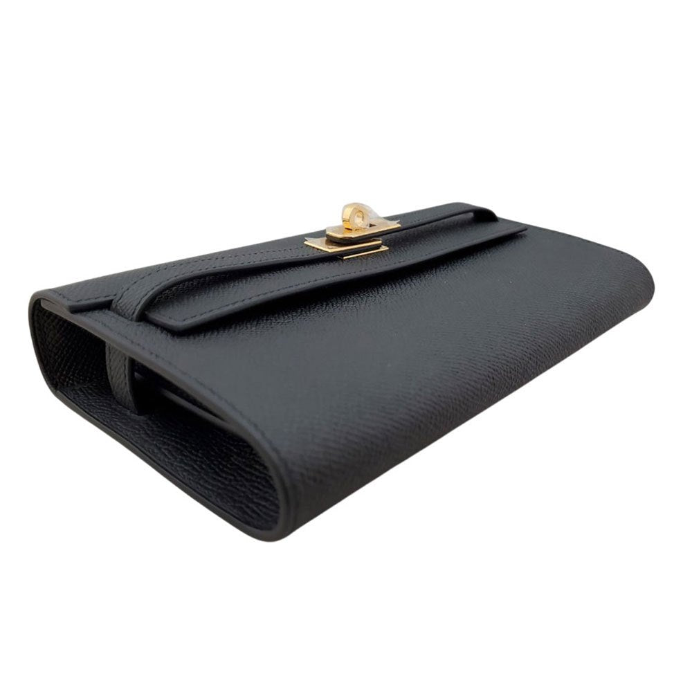 エルメス HERMES ケリートゥーゴー ショルダーウォレット エプソン ノワール W刻印 G金具