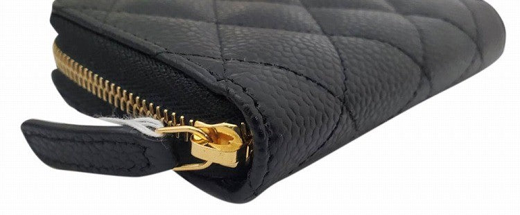 シャネル CHANEL AS3257 ブラック キャビアスキン クラシックコインパース