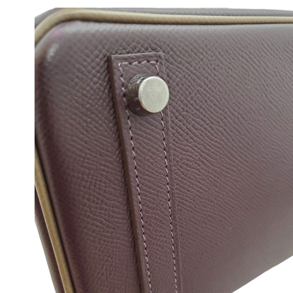 Hermes HERMES Birkin 25 Personal Order Epson Raisin/Etoupe