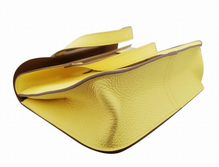 エルメス HERMES アルザン25 ヴェルソ トリヨン リモンチェッロ/ビスキュイ B刻印 SV金具