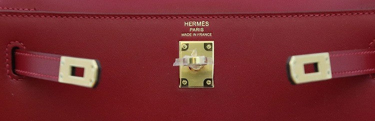 エルメス HERMES ケリー25 ルージュヴィフ タデラクト G金具 Y刻印