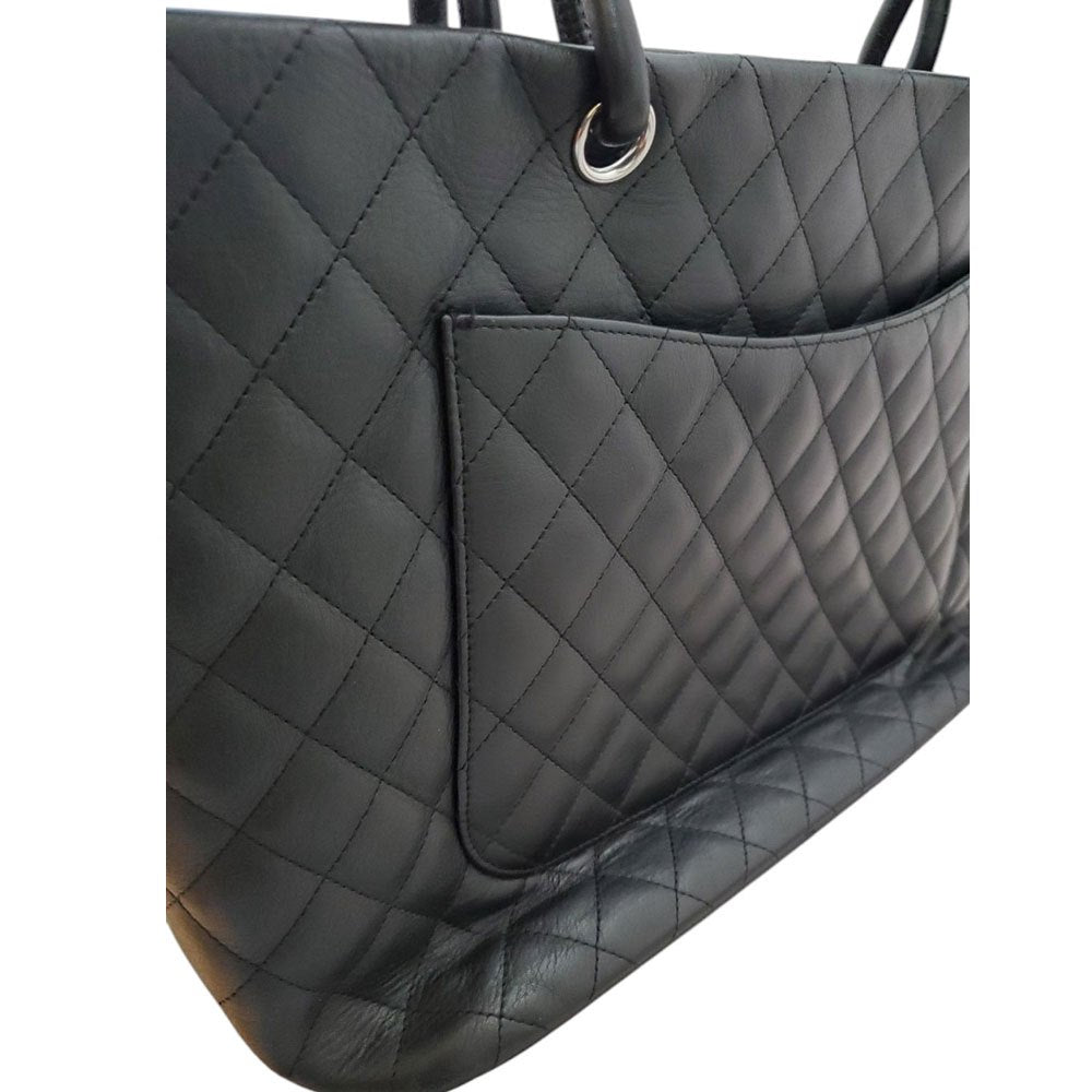 CHANEL Lambskin Cambon Line Large Tote Bag A25168