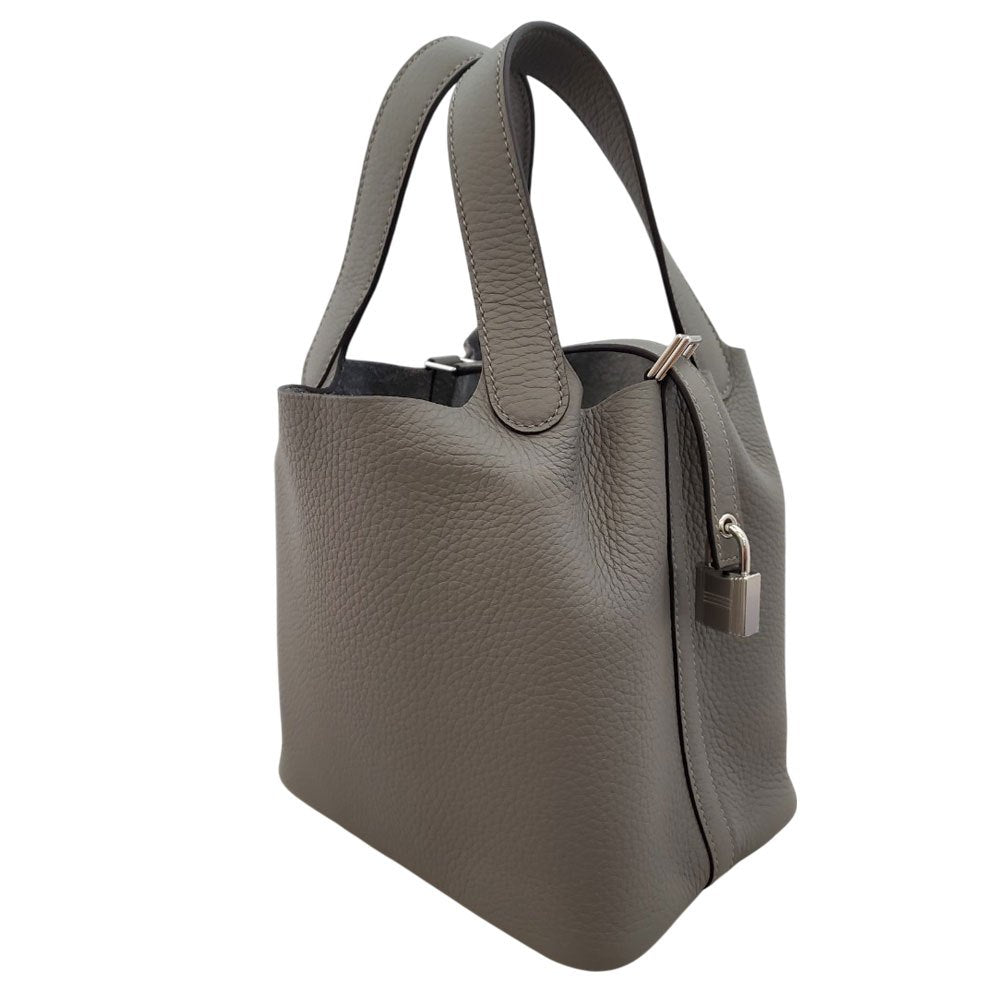 エルメス HERMES ピコタンロックPM トリヨン グリメイヤ― SV金具 W刻印