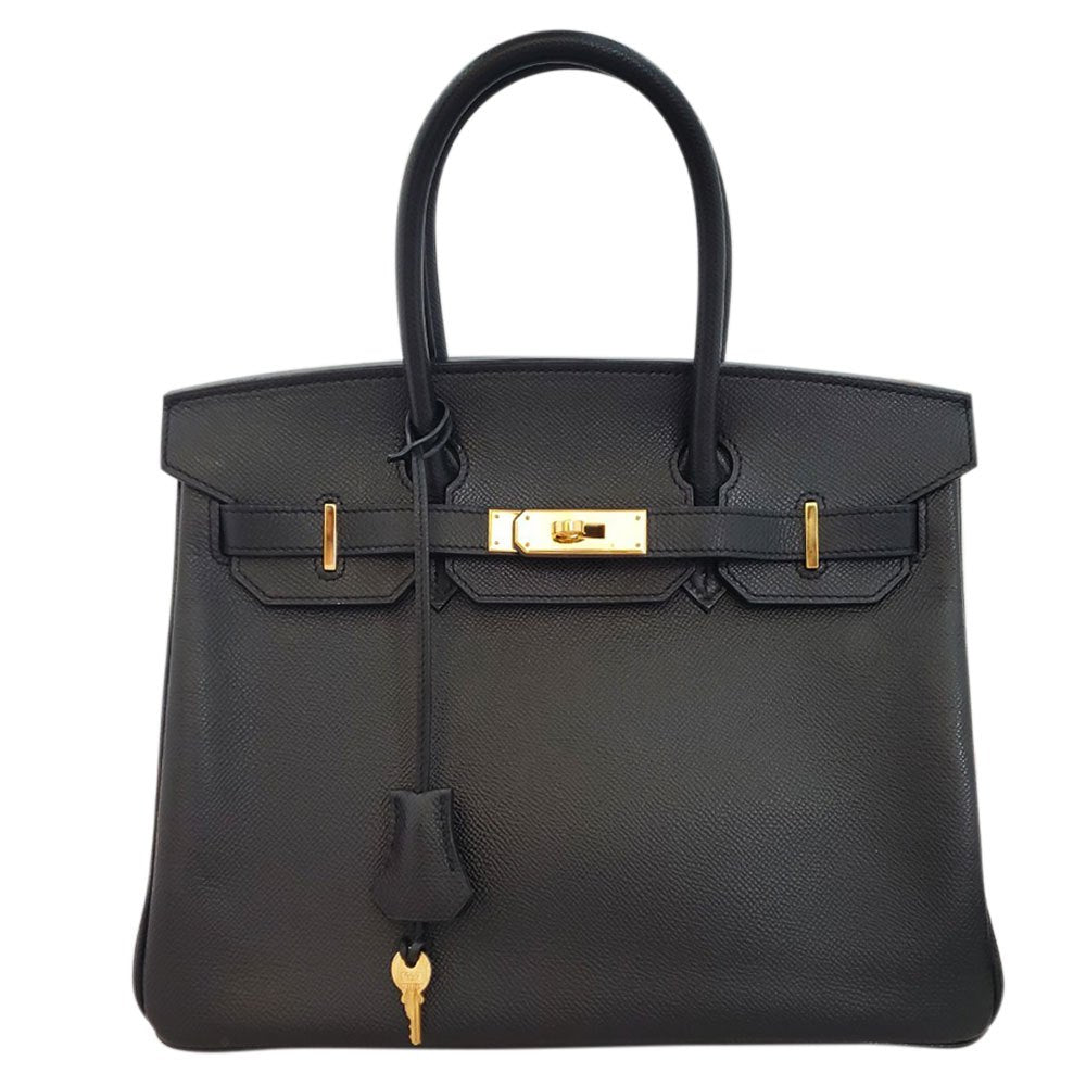 エルメス HERMES バーキン30 エプソン ノワール □K刻印 G金具