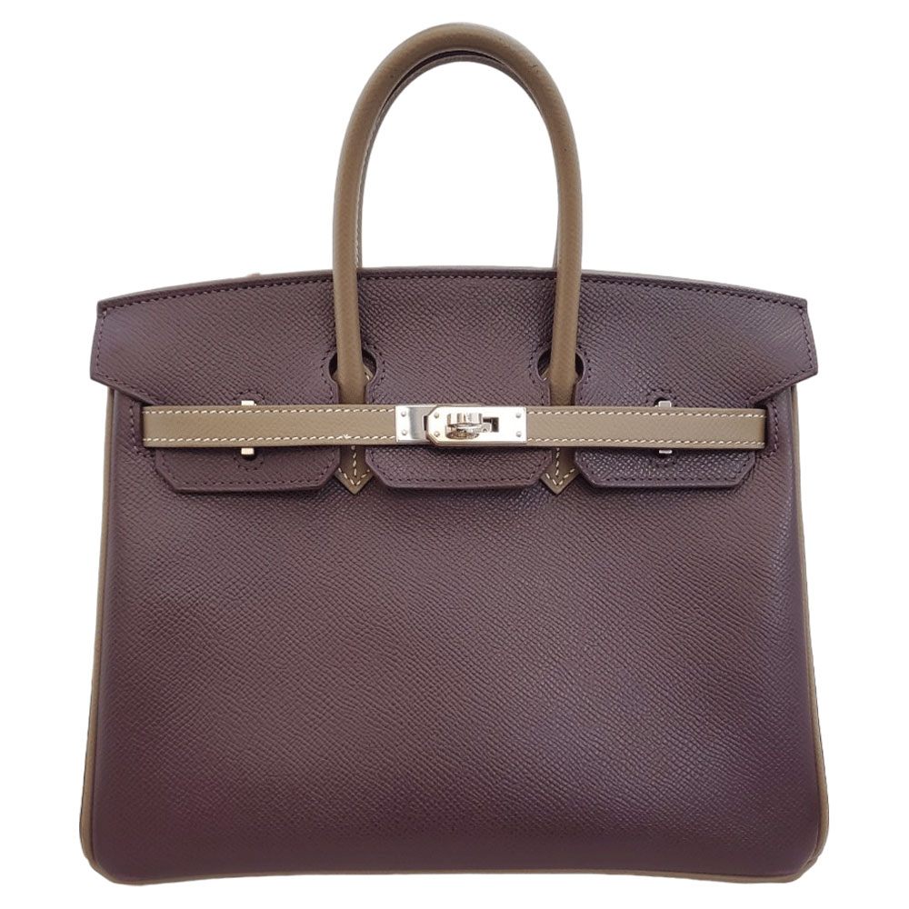 Hermes HERMES Birkin 25 Personal Order Epson Raisin/Etoupe