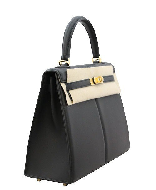Hermes Kelly 25 Padded Swift Noir
