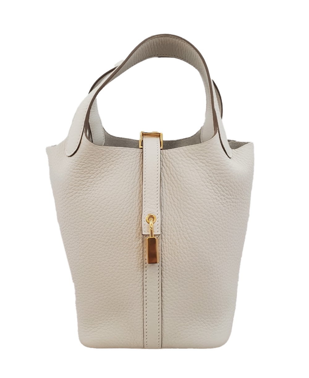 エルメス HERMES ピコタンロックPM トリヨン グリぺール W刻印 G