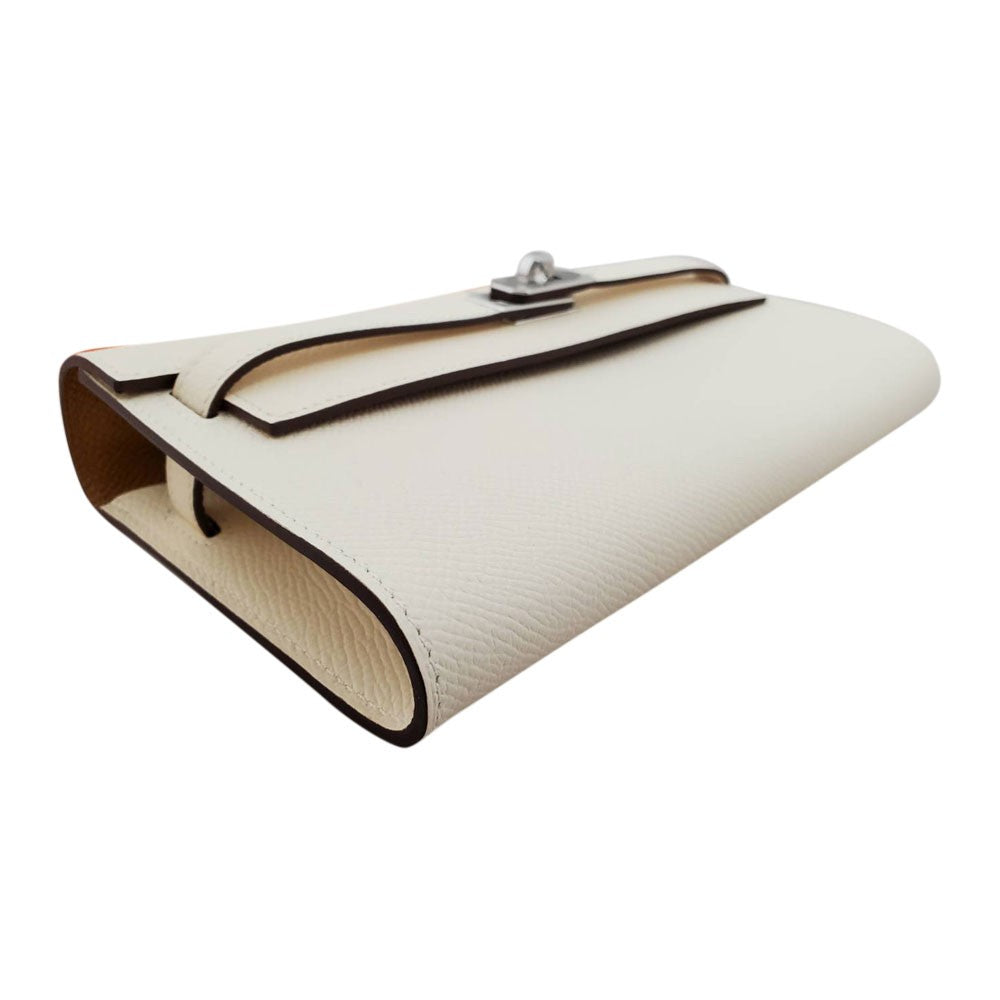 Hermes Kelly Wallet To Go Verso Epson Nata/Sesame B Engraved SV Hardware