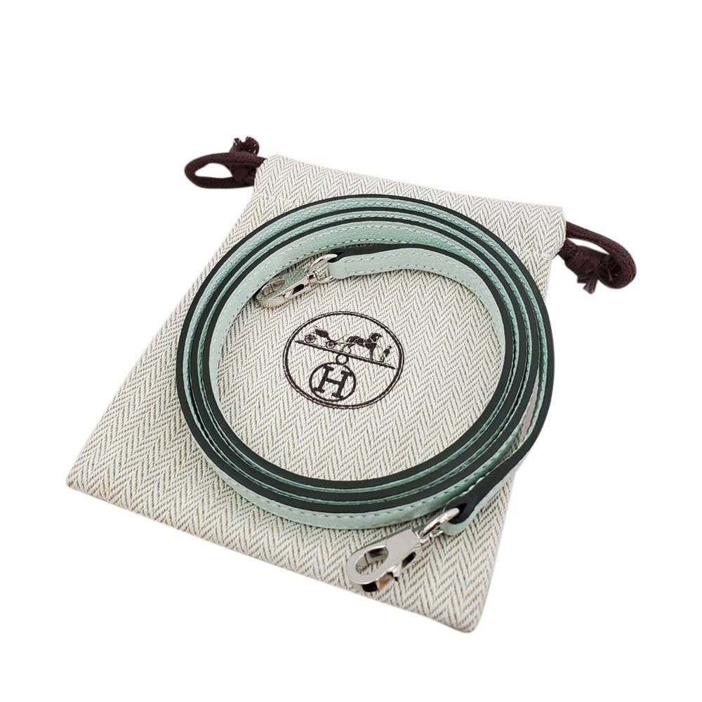 Hermes Bolide 1923 Mini Chevre Vert Peppermint K Stamp Silver Hardware