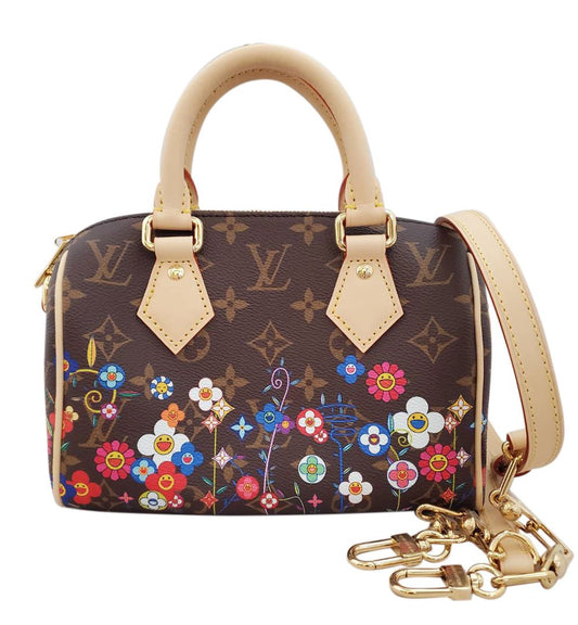 Louis Vuitton LOUIS VUITTON Monogram Speedy Bandouliere 20 M14175 LV x Takashi Murakami
