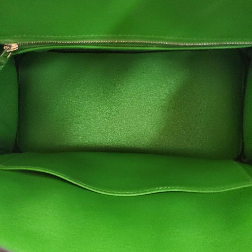 Hermes Birkin 25 Togo Vert Yucca B stamped SV hardware