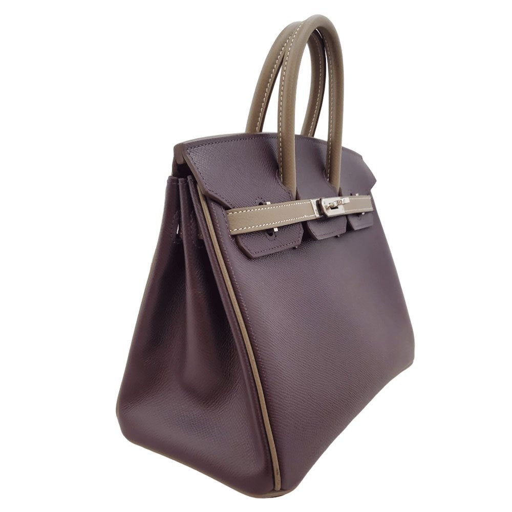 Hermes HERMES Birkin 25 Personal Order Epson Raisin/Etoupe