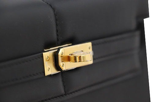 Hermes Kelly 25 Padded Swift Noir