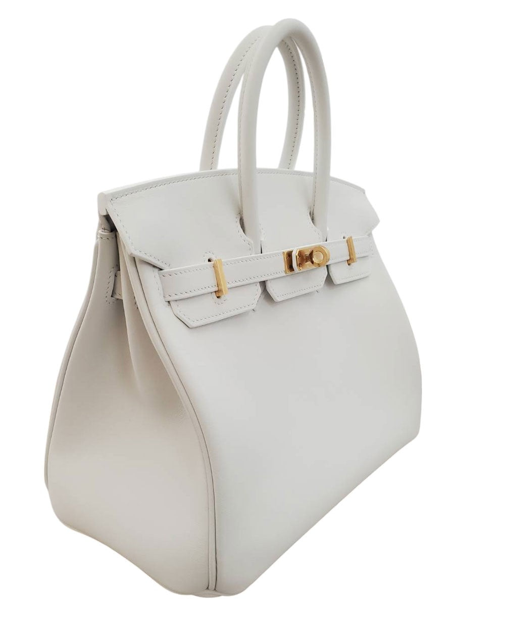 Hermes Birkin 25 New White Swift