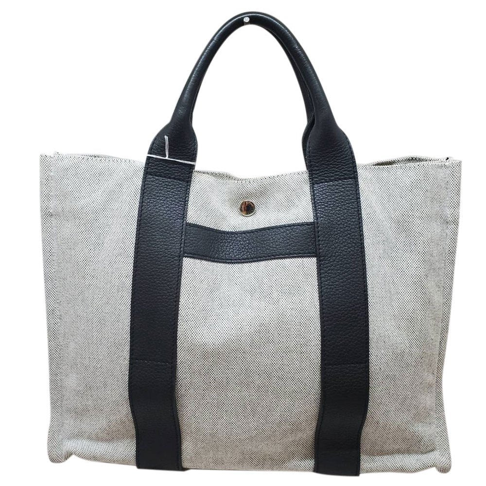 エルメス HERMES サックアーネMM トワルアッシュ/ネゴンダ グレー/ブラック