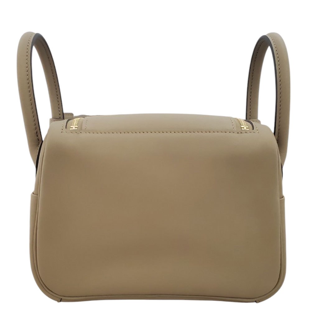 Hermes Lindy Mini Swift Beige Marfa W Engraved G Hardware