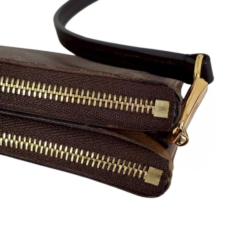 ルイヴィトン LOUIS VUITTON モノグラム・ジャイアント・リバース ポシェット・ドゥーブルジップ M69203