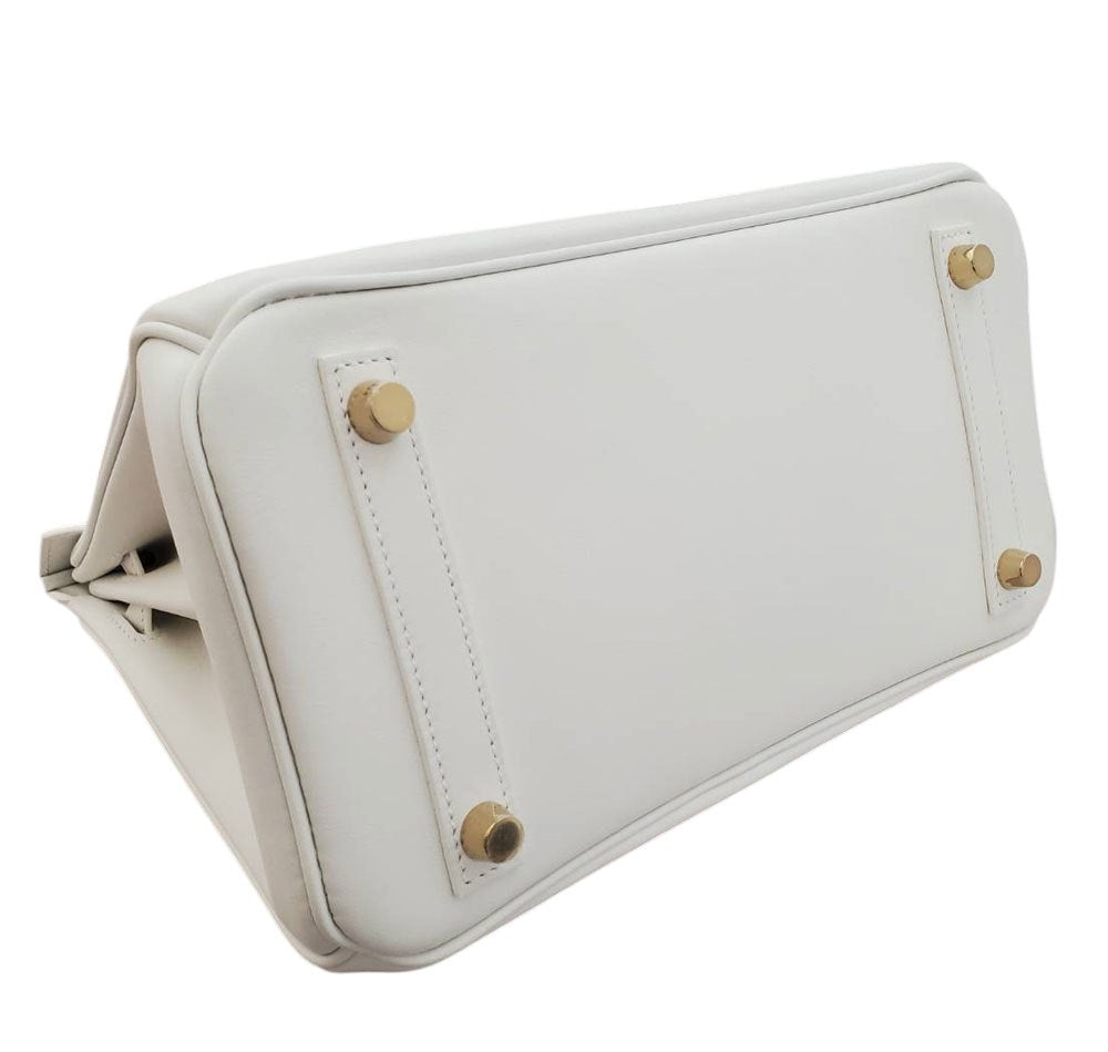 Hermes Birkin 25 New White Swift