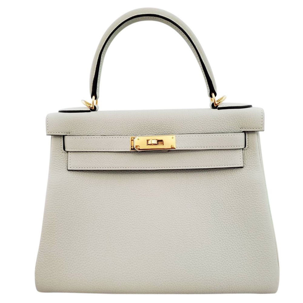 エルメス HERMES ケリー28 トゴ グリネヴェ B刻印 G金具