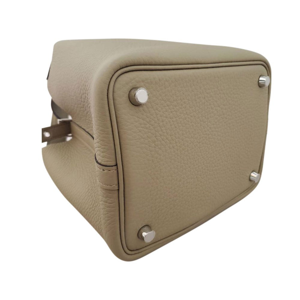 エルメス HERMES ピコタンロックPM トリヨン ベージュマルファ W刻印 SV金具