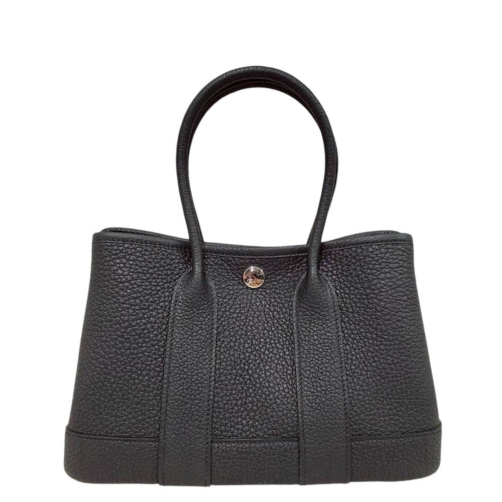 エルメス HERMES ネオ ガーデンパーティ ネゴンダ ノワール SV金具 K 