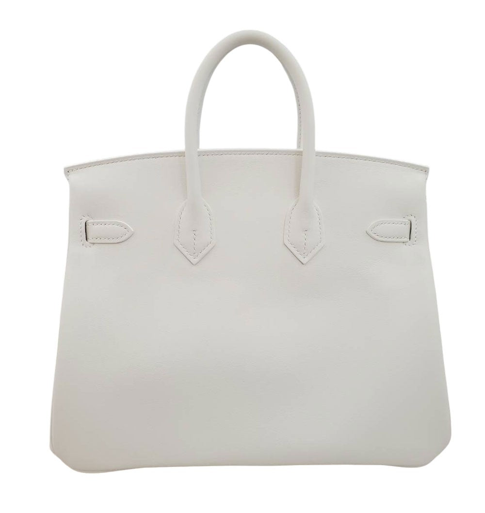 Hermes Birkin 25 New White Swift