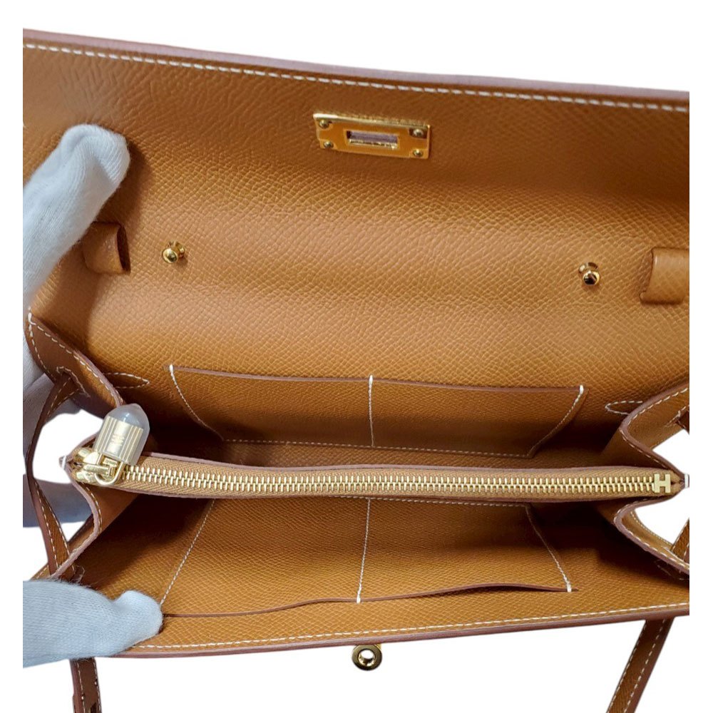 エルメス HERMES ケリートゥーゴー ショルダーウォレット エプソン ゴールド G金具 W刻印