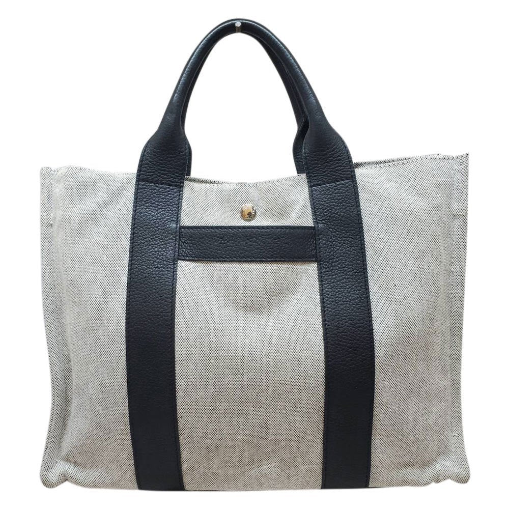 エルメス HERMES サックアーネMM トワルアッシュ/ネゴンダ グレー/ブラック