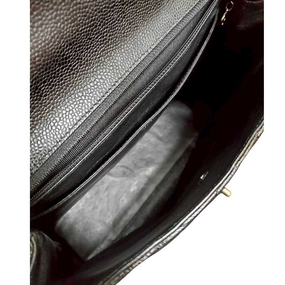 シャネル CHANEL キャビアスキン マトラッセ ハンドバッグ A12397