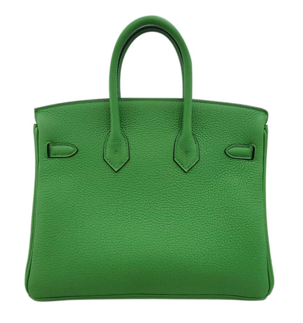 Hermes Birkin 25 Togo Vert Yucca B stamped SV hardware