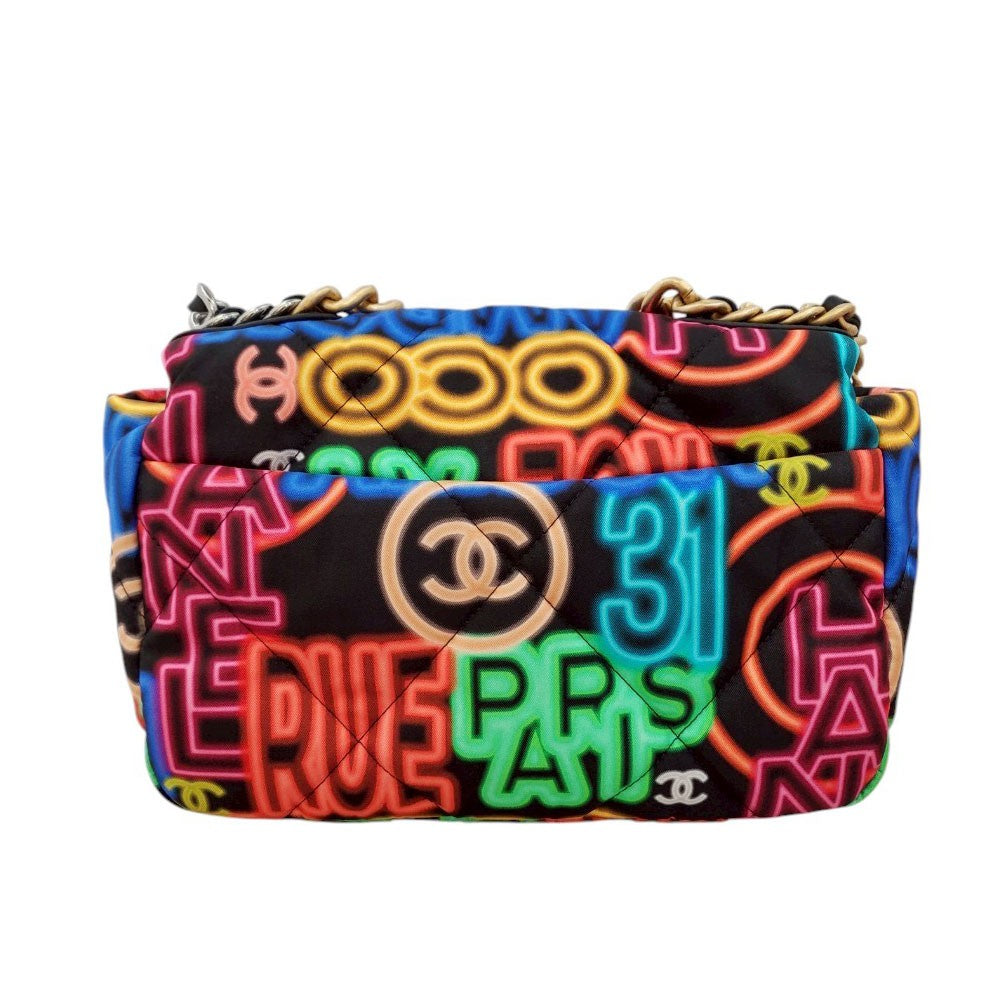 シャネル CHANEL AS1160 ネオンカラー キルティング フラップバッグ ネオン チェーンショルダーバッグ