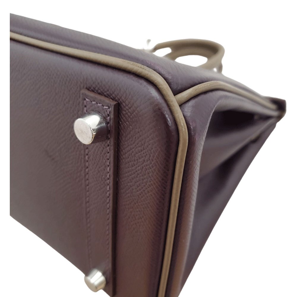 Hermes HERMES Birkin 25 Personal Order Epson Raisin/Etoupe