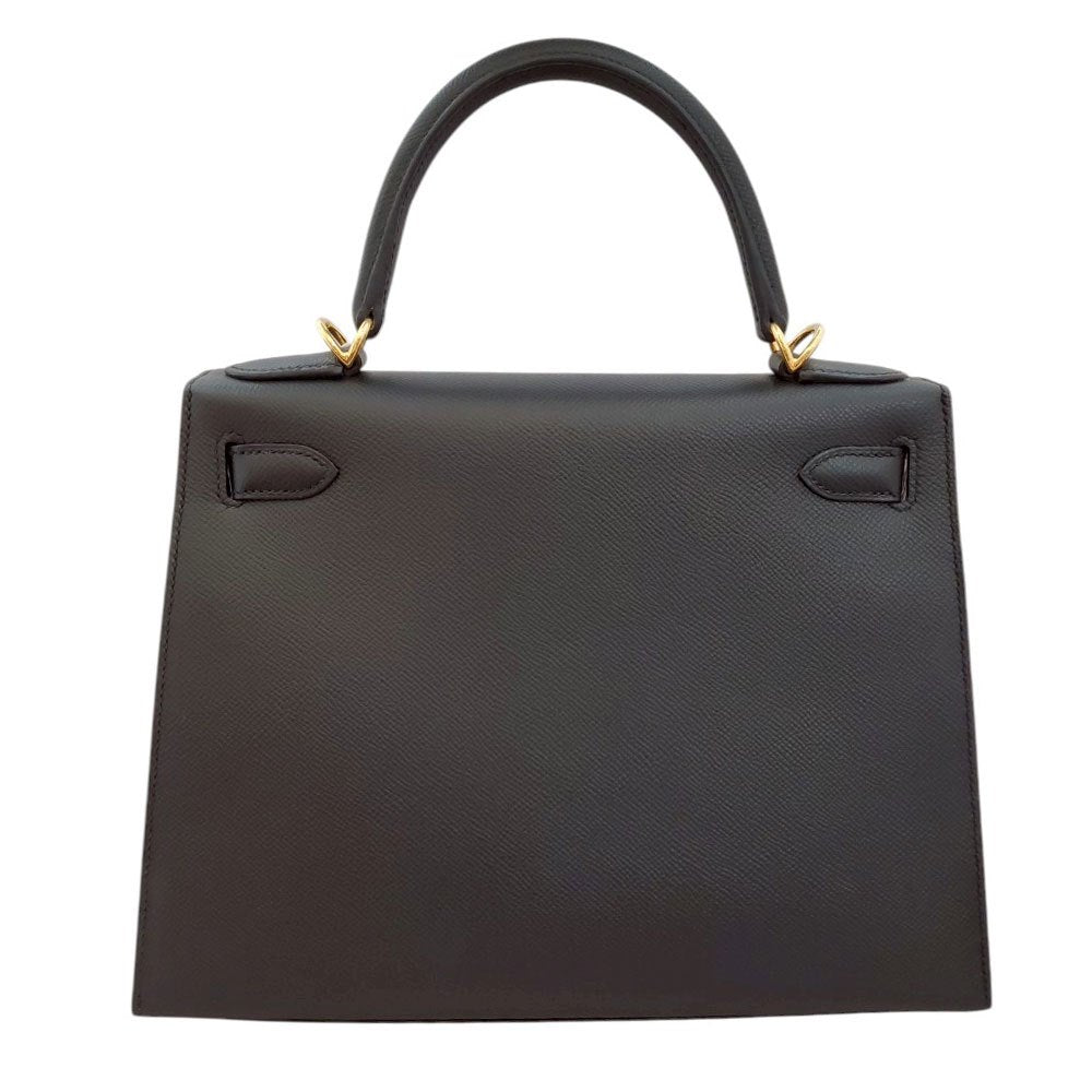 エルメス HERMES ケリー28 ノワール ボックスカーフ 外縫い 〇Z刻 G金具