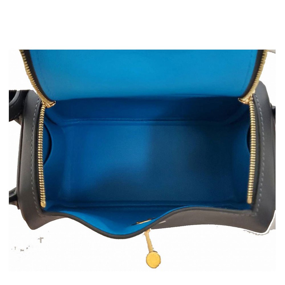 HERMES Lindy Mini 20 Verso Swift Cabane/Blue Frida