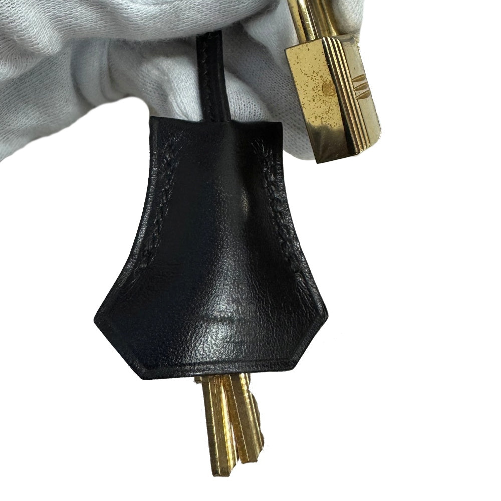 エルメス HERMES ケリー28 ノワール ボックスカーフ 外縫い 〇Z刻 G金具/MA2508004