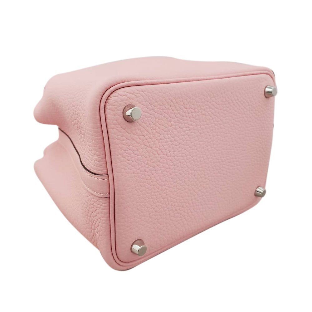 エルメス HERMES ピコタンロックPM トリヨン ローズサクラ SV金具 W刻印