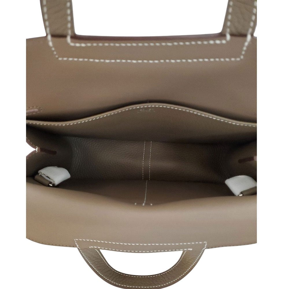 Hermes HERMES Arzan 25 Taurillon Etoupe W stamp G hardware